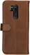 Rosso Deluxe LG G7 Hoesje Echt Leer Book Case Bruin afbeelding 6