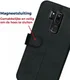 Rosso Deluxe LG G7 Hoesje Echt Leer Book Case Zwart afbeelding 11