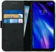 Rosso Deluxe LG G7 Hoesje Echt Leer Book Case Zwart afbeelding 1