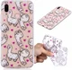Huawei P20 Lite TPU Back Cover met Alpaca Print afbeelding 1