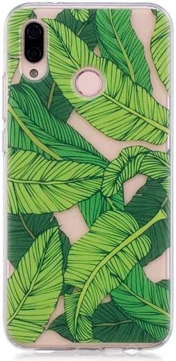 Huawei P20 Lite TPU Back Cover met Bladeren Print afbeelding 1