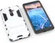 Nokia 7 Plus Hybride Kickstand Cover Zilver afbeelding 4