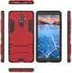 Nokia 7 Plus Hybride Kickstand Cover Rood afbeelding 3