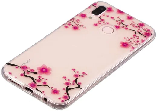 Huawei P20 Lite TPU Backcover met Bloesem Print afbeelding 2