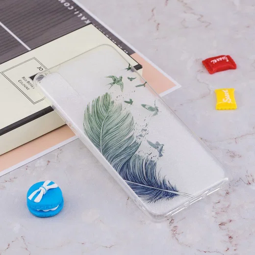 Huawei P20 TPU Backcover met Feathers Print afbeelding 4
