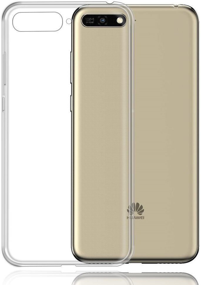 Huawei Y6 (2018) Dual-Sim Hoesje Transparante Back Cover afbeelding 1