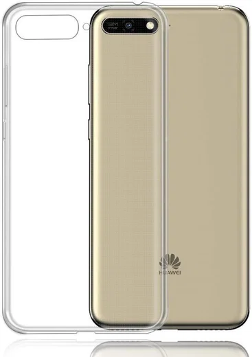 Huawei Y6 (2018) Dual-Sim Hoesje Transparante Back Cover afbeelding 1