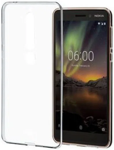 Nokia 6 (2018) CC-110 Transparant Hoesje afbeelding 1