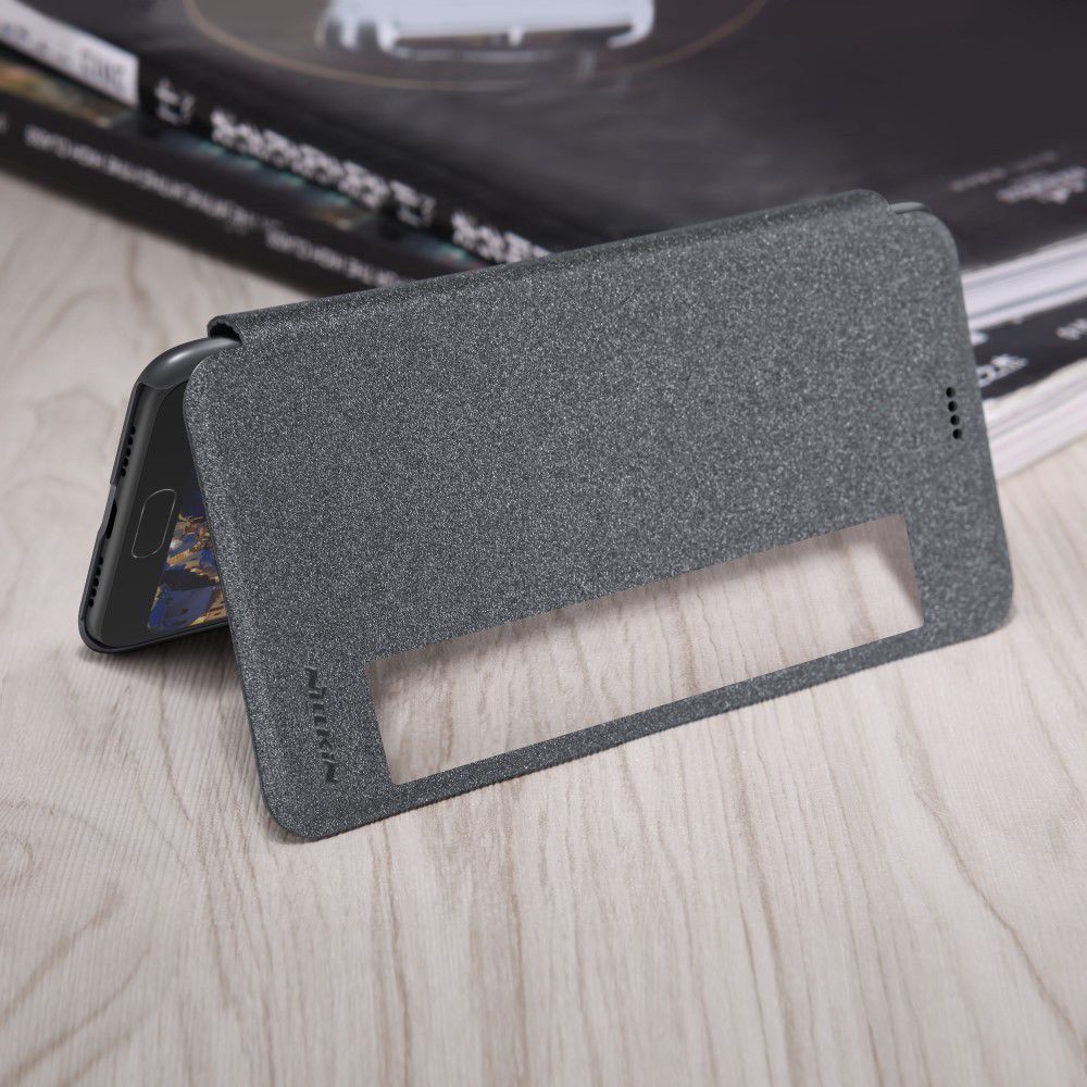 Nillkin Sparkle Series Flip Case Huawei P20 Grijs afbeelding 7