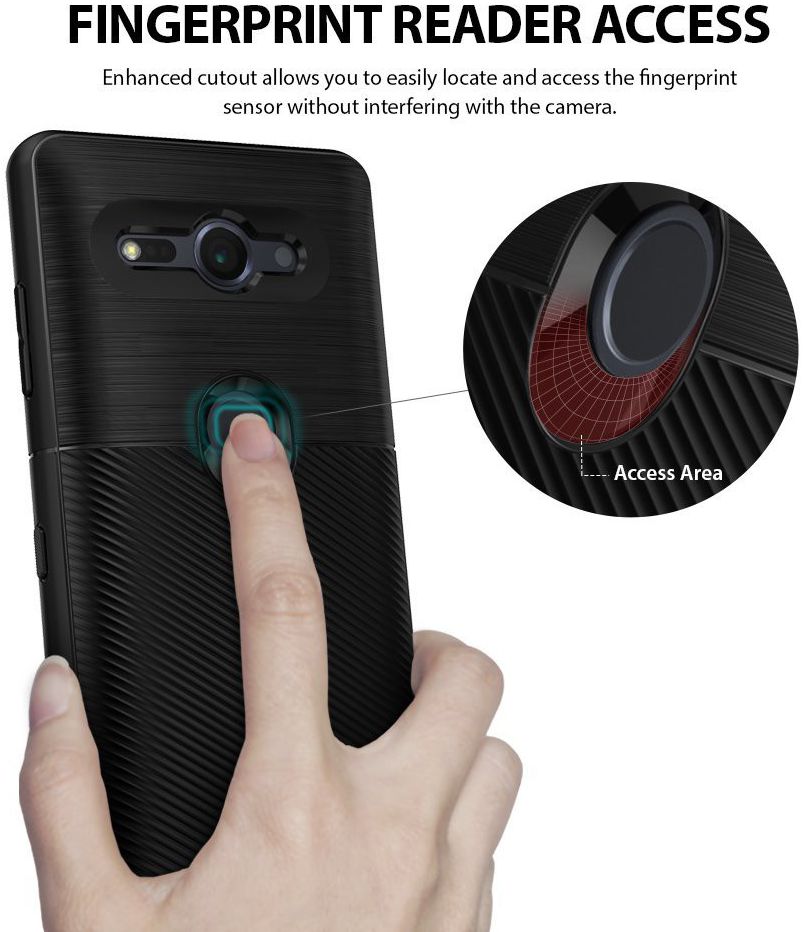 Ringke Onyx Sony Xperia XZ2 Compact Hoesje Zwart afbeelding 4