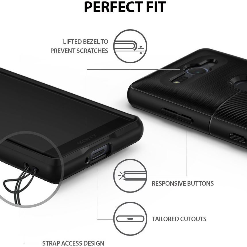 Ringke Onyx Sony Xperia XZ2 Compact Hoesje Zwart afbeelding 7