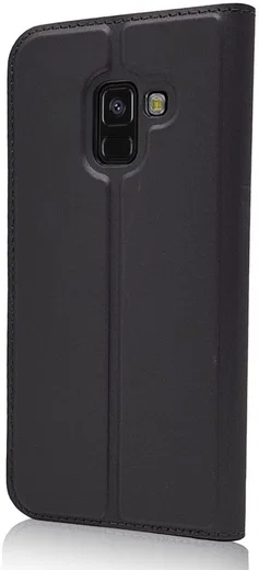 Samsung Galaxy A8 (2018) Portemonnee Hoesje Zwart afbeelding 4