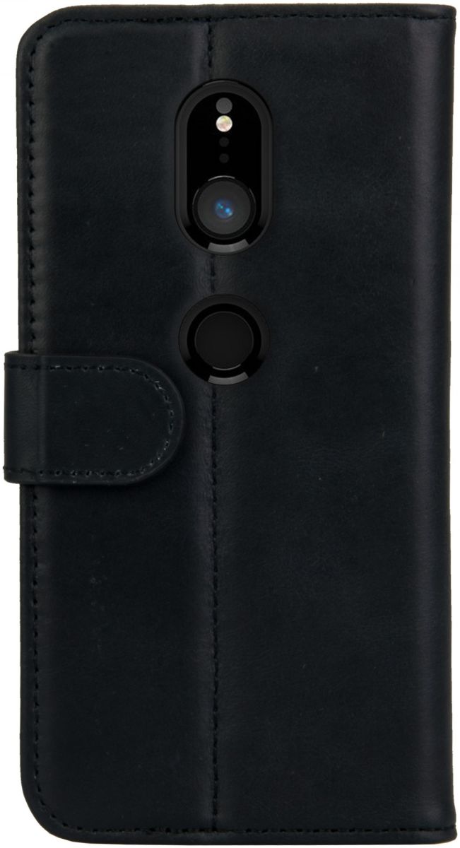 Rosso Deluxe Sony Xperia XZ2 Hoesje Echt Leer Book Case Zwart afbeelding 5