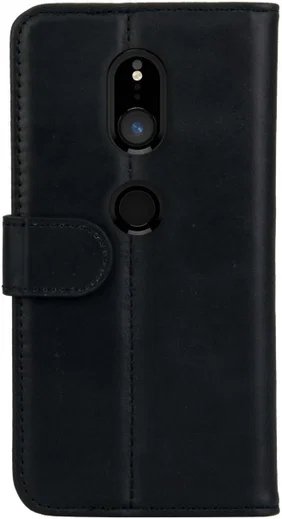 Rosso Deluxe Sony Xperia XZ2 Hoesje Echt Leer Book Case Zwart afbeelding 5