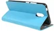 Wiko Lenny 5 Lederen Wallet Stand Hoesje Blauw afbeelding 2