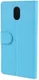 Wiko Lenny 5 Lederen Wallet Stand Hoesje Blauw afbeelding 4