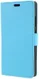 Wiko Lenny 5 Lederen Wallet Stand Hoesje Blauw afbeelding 5