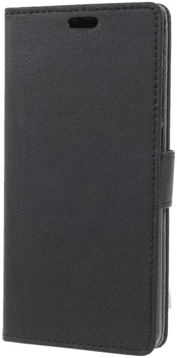 Wiko View 2 Kunstlederen Wallet Stand Hoesje Zwart afbeelding 5