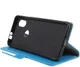 Wiko View 2 Lederen Wallet Stand Hoesje Blauw afbeelding 4
