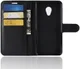Alcatel 1C Lederen Wallet Stand Hoesje Zwart afbeelding 3