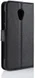 Alcatel 1C Lederen Wallet Stand Hoesje Zwart afbeelding 6