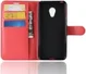 Alcatel 1C Lederen Wallet Stand Hoesje Rood afbeelding 4