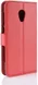 Alcatel 1C Lederen Wallet Stand Hoesje Rood afbeelding 6