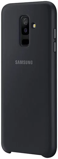 Samsung Galaxy A6 Plus Dual Layer Cover Zwart afbeelding 1