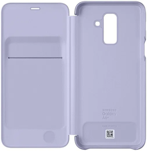 Samsung Galaxy A6 Plus Wallet Cover Lavender afbeelding 5