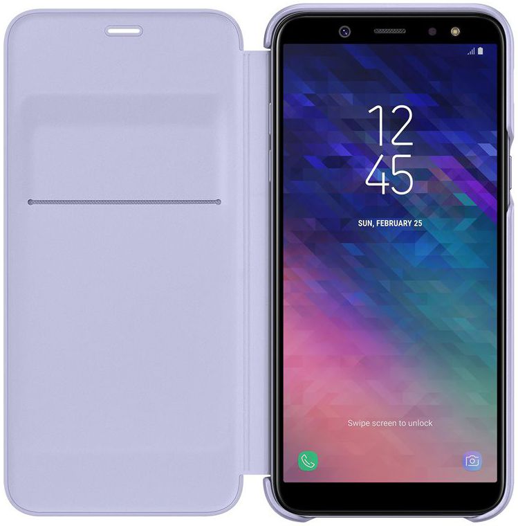 Samsung Galaxy A6 Wallet Cover Lavender afbeelding 1
