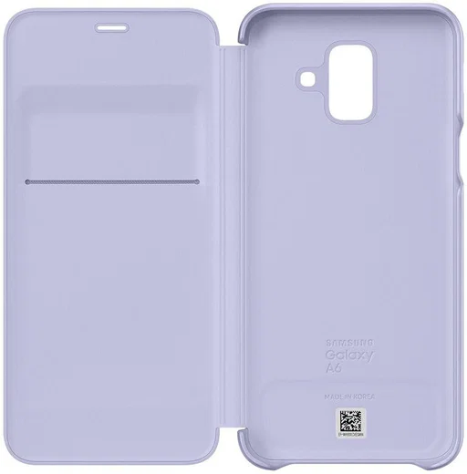 Samsung Galaxy A6 Wallet Cover Lavender afbeelding 7