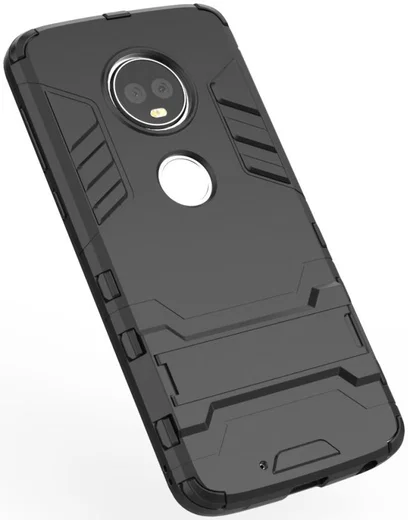 Motorola Moto G6 Hybride Kickstand Hoesje Zwart afbeelding 5