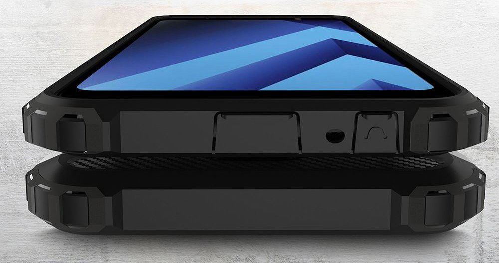 Samsung Galaxy A6 Hybride Hoesje Zwart afbeelding 6