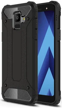 Samsung Galaxy A6 Hybride Hoesje Zwart