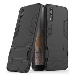 Huawei P20 Pro Hybride Hoesje met Kickstand Zwart afbeelding 4