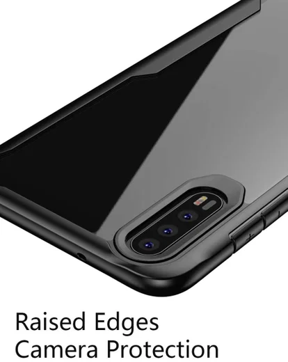 Huawei P20 Pro Schokabsorberend Hybride Hoesje Zwart afbeelding 3