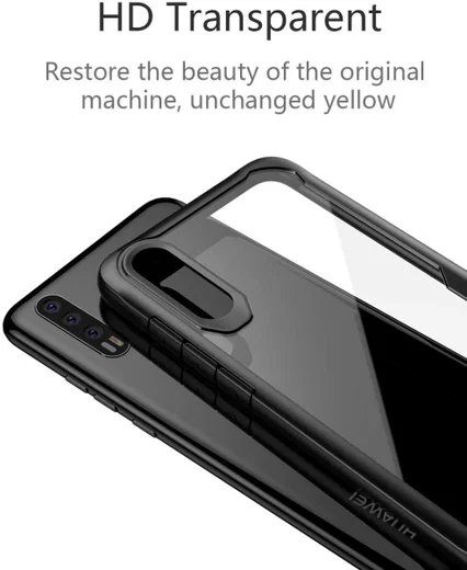 Huawei P20 Pro Schokabsorberend Hybride Hoesje Zwart afbeelding 7