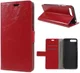 Huawei Y6 (2018) Lederen Wallet Stand Hoesje Rood afbeelding 1