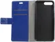 Huawei Y6 (2018) Lederen Wallet Stand Hoesje Blauw afbeelding 1