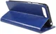 Huawei Y6 (2018) Lederen Wallet Stand Hoesje Blauw afbeelding 2