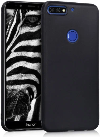 Huawei Y7 (2018) TPU Hoesje Zwart afbeelding 2