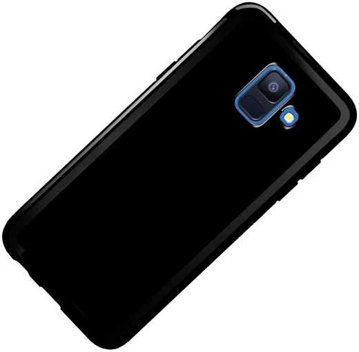 Samsung Galaxy A6 TPU Hoesje Zwart afbeelding 2