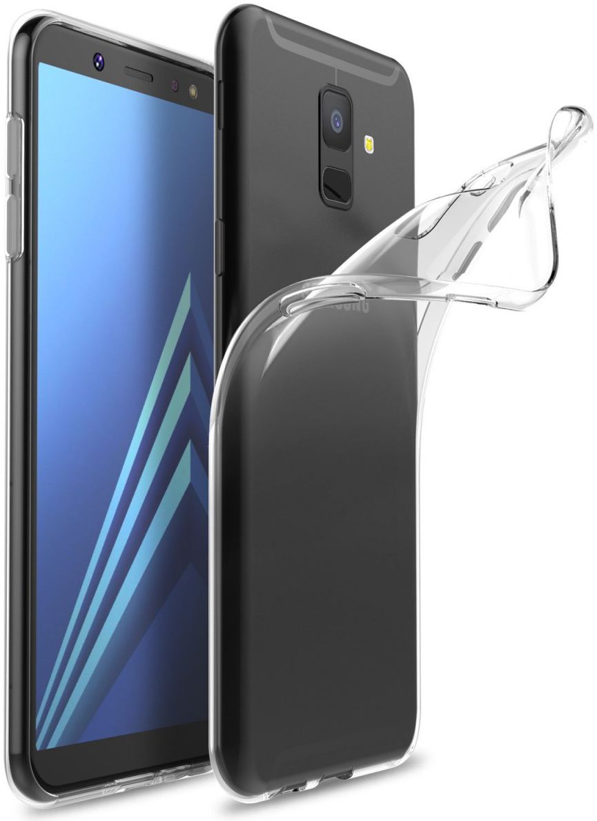 Samsung Galaxy A6 Hoesje Dun TPU Transparant afbeelding 1