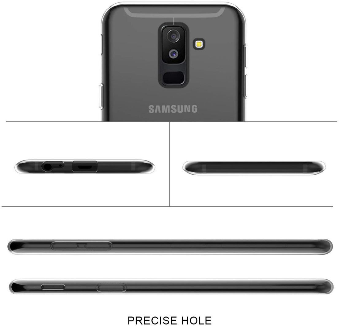 Samsung Galaxy A6 Plus Hoesje Dun TPU Transparant afbeelding 6