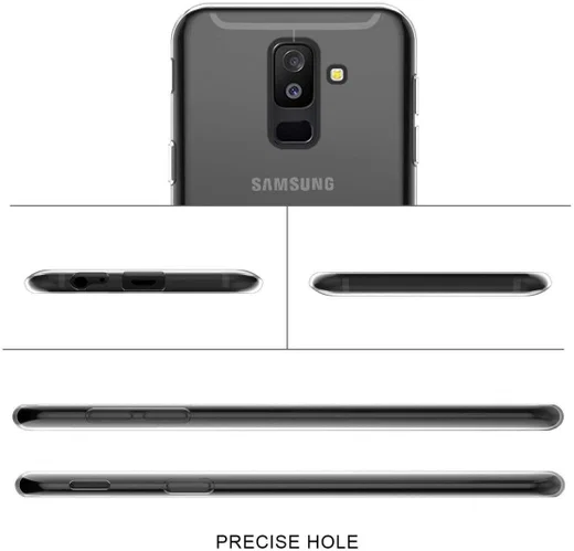 Samsung Galaxy A6 Plus Hoesje Dun TPU Transparant afbeelding 6