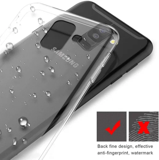 Samsung Galaxy A6 Plus Hoesje Dun TPU Transparant afbeelding 5