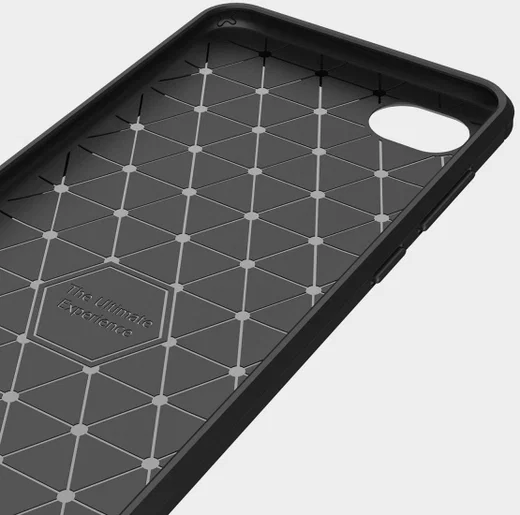 HTC Desire 12 Geborsteld TPU Hoesje Zwart afbeelding 5