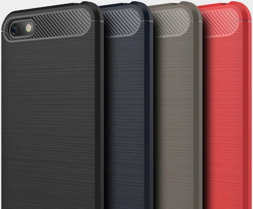 Huawei Y5 (2018) Geborsteld TPU Hoesje Blauw afbeelding 4