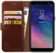 Rosso Element Samsung Galaxy A6 Hoesje Book Cover Bruin afbeelding 1