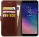 Rosso Element Samsung Galaxy A6 Plus Hoesje Book Cover Bruin afbeelding 1